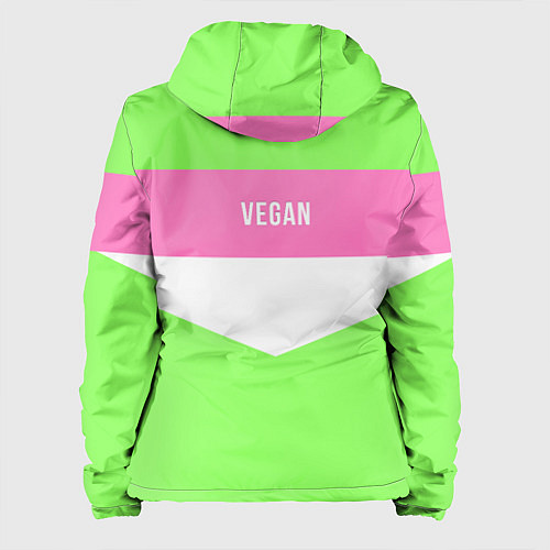 Женская куртка Eat pussy Its vegan / 3D-Черный – фото 2