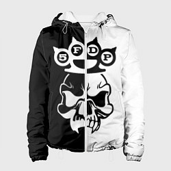Куртка с капюшоном женская Five Finger Death Punch 6, цвет: 3D-белый