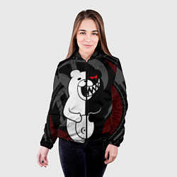 Куртка с капюшоном женская MONOKUMA МОНОКУМА DANGANRO, цвет: 3D-черный — фото 2