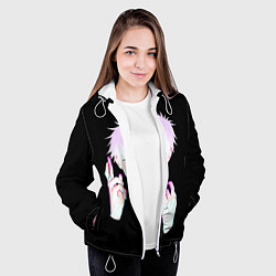 Куртка с капюшоном женская ГОДЖО САТОРУ GOJO SATORU, цвет: 3D-белый — фото 2