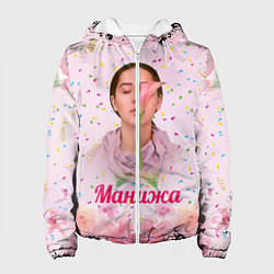 Куртка с капюшоном женская Манижа Manizha, цвет: 3D-белый