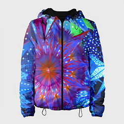 Куртка с капюшоном женская Иллюзия, цвет: 3D-черный