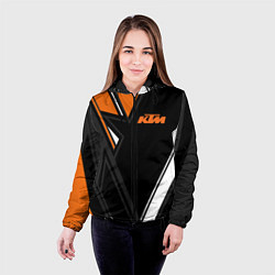 Куртка с капюшоном женская KTM КТМ, цвет: 3D-черный — фото 2