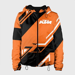 Куртка с капюшоном женская KTM КТМ SPORT, цвет: 3D-черный