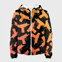 Куртка с капюшоном женская Узи, цвет: 3D-белый