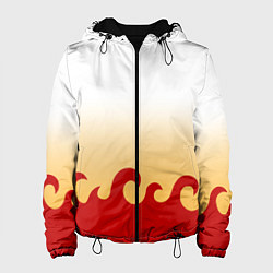 Куртка с капюшоном женская ШИНДЖУРО РЕНГОКУ KNY, цвет: 3D-черный