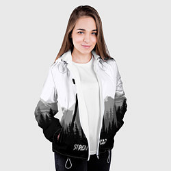 Куртка с капюшоном женская SIREN HEAD DARK FOREST, цвет: 3D-белый — фото 2