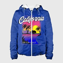 Куртка с капюшоном женская California golden coast, цвет: 3D-белый