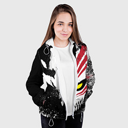 Куртка с капюшоном женская БЛИЧ МАСКА BLEACH, цвет: 3D-белый — фото 2