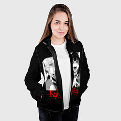 Куртка с капюшоном женская Безумный Азарт, цвет: 3D-черный — фото 2