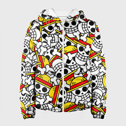 Куртка с капюшоном женская ONE PIECE ВАН ПИС УЗОР, цвет: 3D-белый