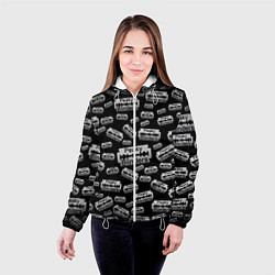 Куртка с капюшоном женская Peaky Blinders Лезвие Паттерн, цвет: 3D-белый — фото 2