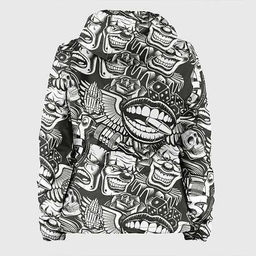 Женская куртка Тату ретро / 3D-Черный – фото 2