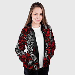 Куртка с капюшоном женская KoЯn KoЯn KoЯn, цвет: 3D-черный — фото 2