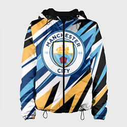 Куртка с капюшоном женская МАНЧЕСТЕР СИТИ MANCHESTER, цвет: 3D-черный