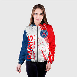 Куртка с капюшоном женская ФК ПСЖ FC PSG PARIS SG, цвет: 3D-черный — фото 2