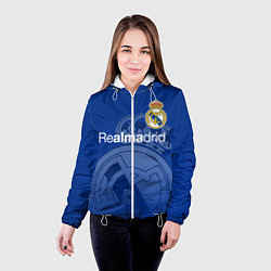 Куртка с капюшоном женская REAL MADRID РЕАЛ МАДРИД, цвет: 3D-белый — фото 2