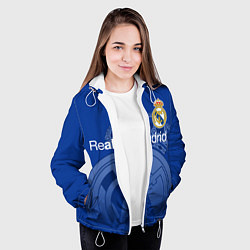 Куртка с капюшоном женская REAL MADRID РЕАЛ МАДРИД, цвет: 3D-белый — фото 2