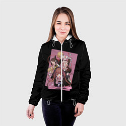 Куртка с капюшоном женская Kaguya Sama Госпожа Кагуя, цвет: 3D-белый — фото 2