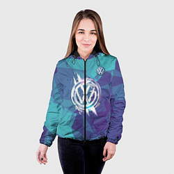 Куртка с капюшоном женская VOLKSWAGEN, цвет: 3D-черный — фото 2