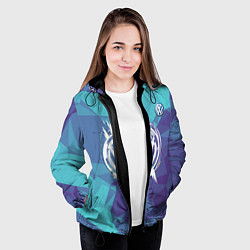 Куртка с капюшоном женская VOLKSWAGEN, цвет: 3D-черный — фото 2