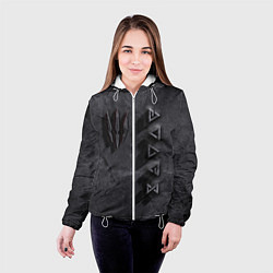 Куртка с капюшоном женская THE WITCHER КАМЕНЬ, цвет: 3D-белый — фото 2