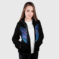 Куртка с капюшоном женская Sailor Moon силуэт, цвет: 3D-черный — фото 2