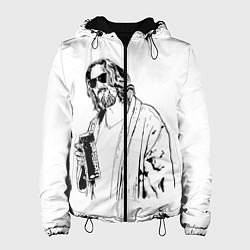 Куртка с капюшоном женская Большой Лебовски Big Lebowski, цвет: 3D-черный