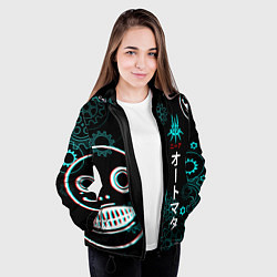 Куртка с капюшоном женская Nier: Automata, цвет: 3D-черный — фото 2