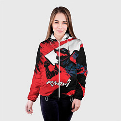 Куртка с капюшоном женская БЕРСЕРК red красный, цвет: 3D-белый — фото 2
