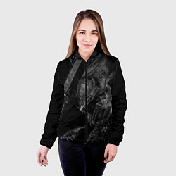 Куртка с капюшоном женская БЕРСЕРК черно - белый, цвет: 3D-черный — фото 2