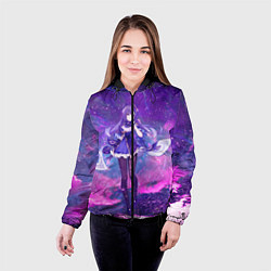 Куртка с капюшоном женская Genshin Impact Кэ Цин, цвет: 3D-черный — фото 2