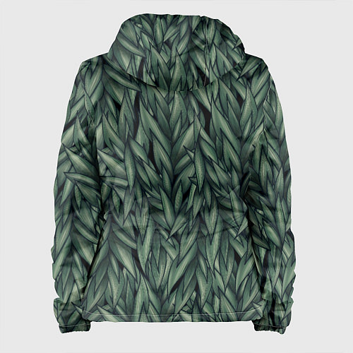 Женская куртка Листья / 3D-Черный – фото 2