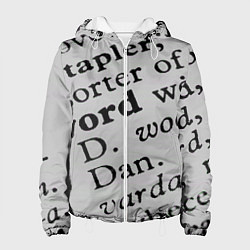 Женская куртка Текст из словоря