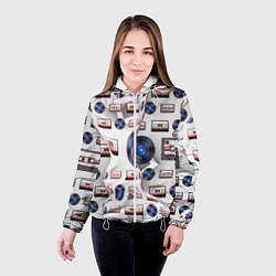 Куртка с капюшоном женская Дискотека 80, цвет: 3D-белый — фото 2