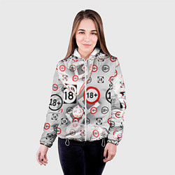 Куртка с капюшоном женская Восемнадцать плюс, цвет: 3D-белый — фото 2