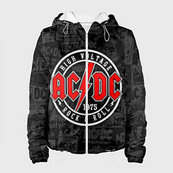 Куртка с капюшоном женская AC DC HIGH VOLTAGE, цвет: 3D-белый