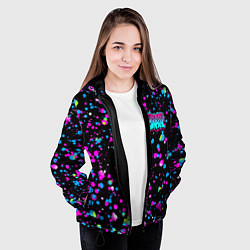 Куртка с капюшоном женская FRIDAY NIGHT FUNKIN NEON, цвет: 3D-черный — фото 2