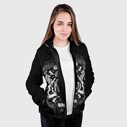Куртка с капюшоном женская КОРОЛЕВСКИЙ ЧЁРНЫЙ, цвет: 3D-черный — фото 2