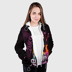 Куртка с капюшоном женская Незуко Камадо Kimetsu no aiba, цвет: 3D-белый — фото 2