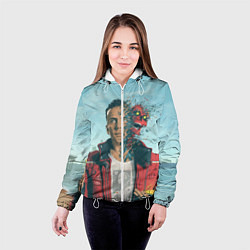 Куртка с капюшоном женская Обложка Logic, цвет: 3D-белый — фото 2