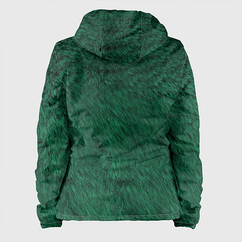 Женская куртка Изумрудный мех / 3D-Черный – фото 2