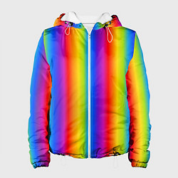 Куртка с капюшоном женская Color gradient, цвет: 3D-белый