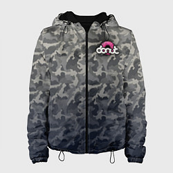 Куртка с капюшоном женская Donut, цвет: 3D-черный