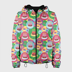 Куртка с капюшоном женская Торт, цвет: 3D-черный