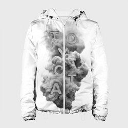 Куртка с капюшоном женская TOYOTA SMOKE, цвет: 3D-белый