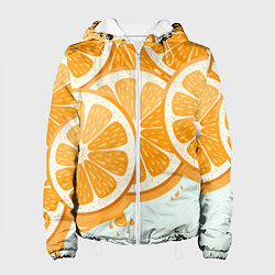 Куртка с капюшоном женская АПЕЛЬСИН ORANGE, цвет: 3D-белый