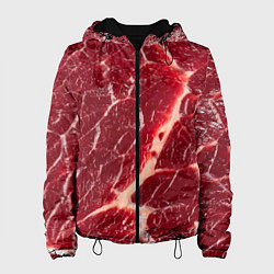 Куртка с капюшоном женская Мясо на Хэллоуин, цвет: 3D-черный