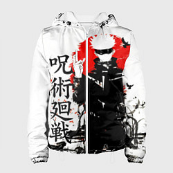 Куртка с капюшоном женская Сатору, Jujutsu Kaisen, цвет: 3D-белый