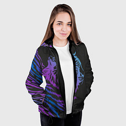 Куртка с капюшоном женская Tiger Neon, цвет: 3D-черный — фото 2